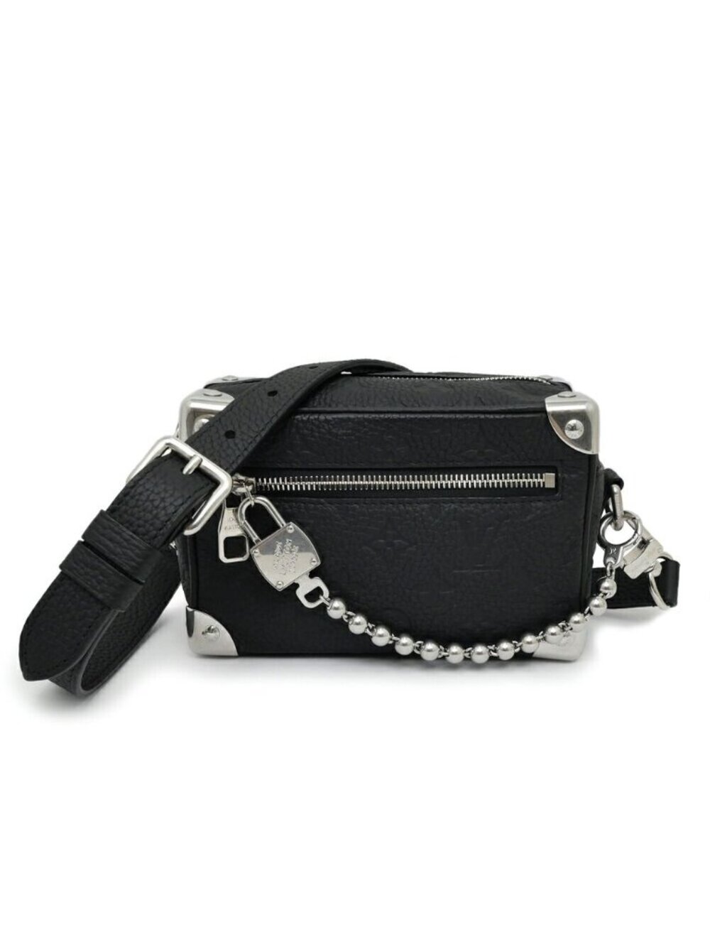 Louis Vuitton Taurillon Monogram Mini Soft Trunk Black Leather